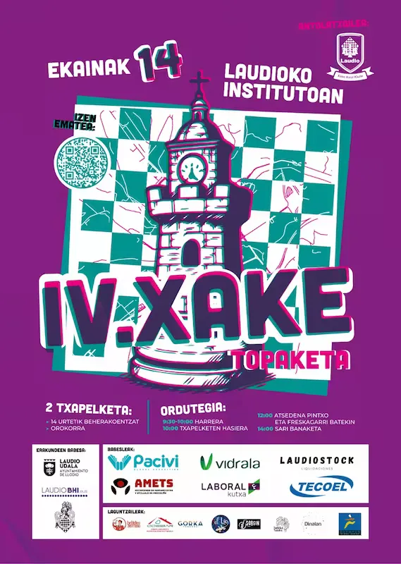 Cartel de IV Xake Topaketa 2025
