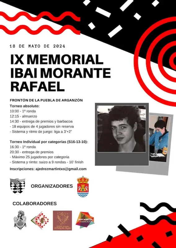 Cartel de IX Memorial Ibai Morante Rafael