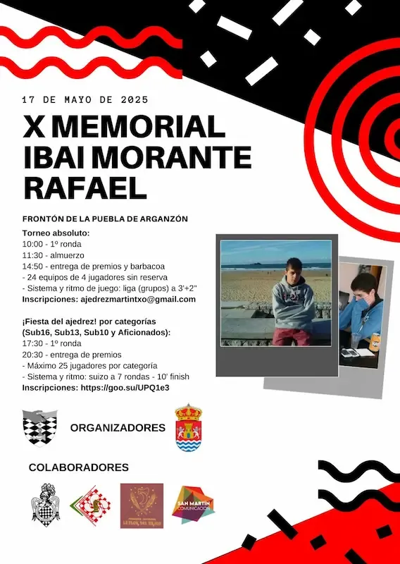 Cartel de X Memorial Ibai Morante Rafael
